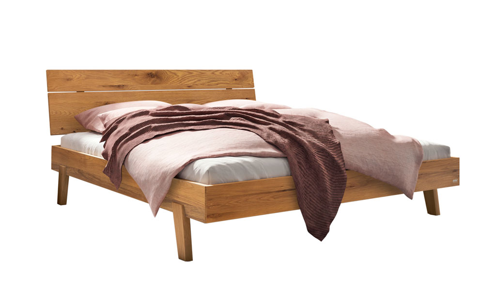 Hasena -  Trento Bett Imperia | Rahmen Trento 16 | Kopfteil Lino | Füße Getano | konfigurierbar