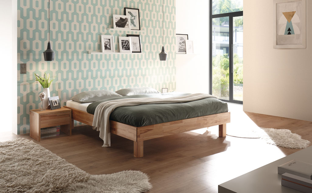 Hasena - Trento Bett Rapallo | Rahmen Trento 16 | Füße Tunca | konfigurierbar