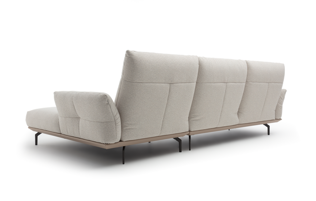 graues relaxsofa mit holzgestell cr460 creation by rolf benz