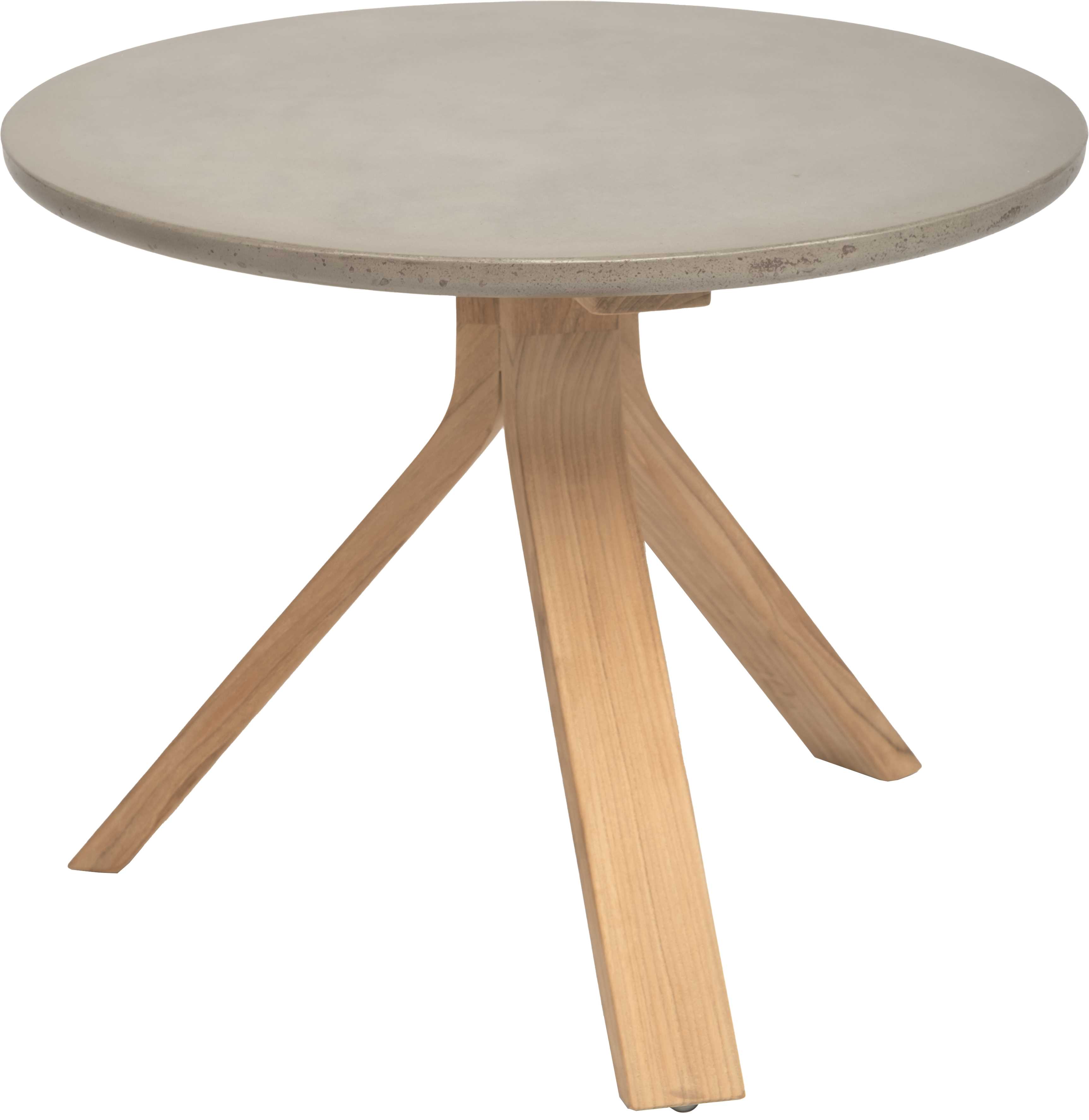 Stern. Freddie | Beistelltisch | Teak mit Tischplatte Beton