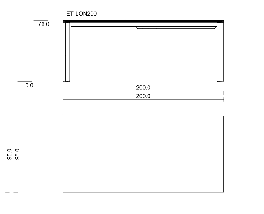 40005 | ET-LON200: 2000 mm lang