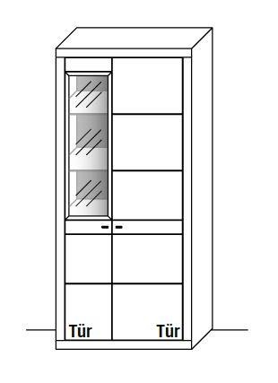 WM.A.5943 Wöstmann. Aurum | Hochschrank | Type 5943 / 5944 | B: 92,2 cm