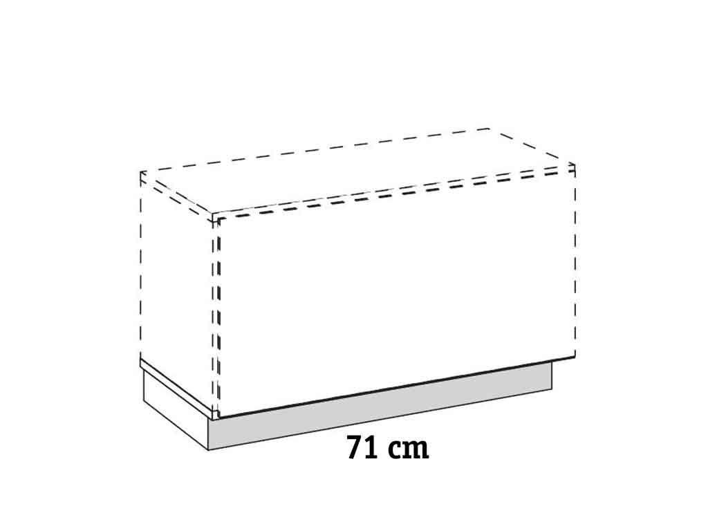 now! by hülsta. to go colour | Sockel | B: 71 cm | B Ware/ original verpackt