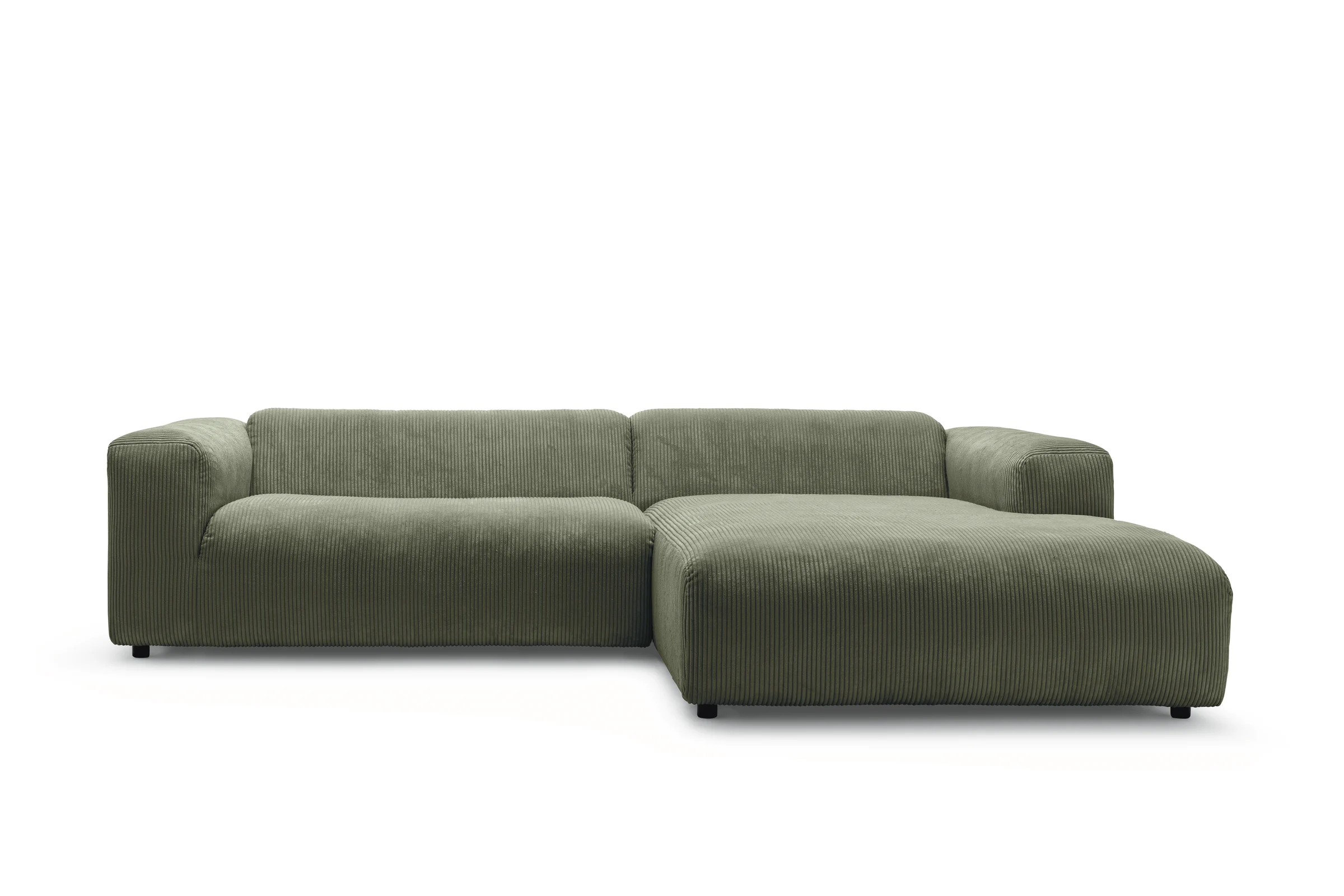 grünes sofa in cord von freistil 187