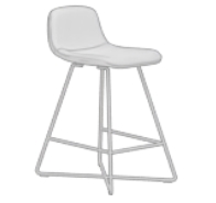 Tresenstuhl illustration grau