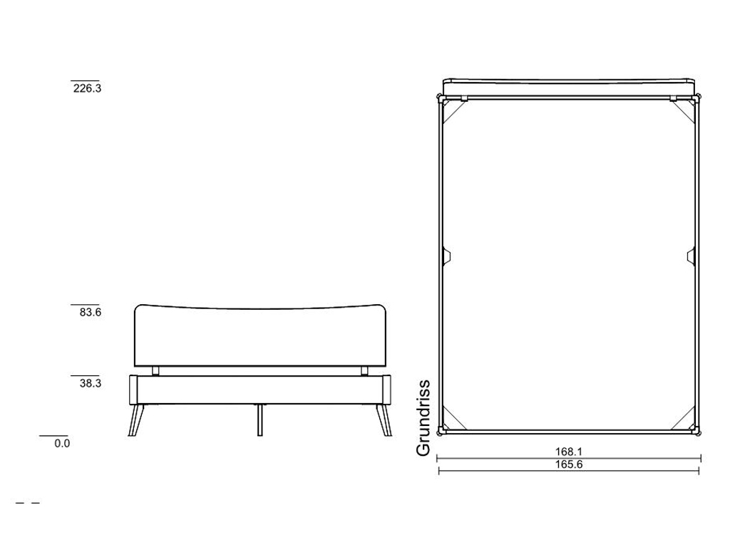 160 x 210 cm