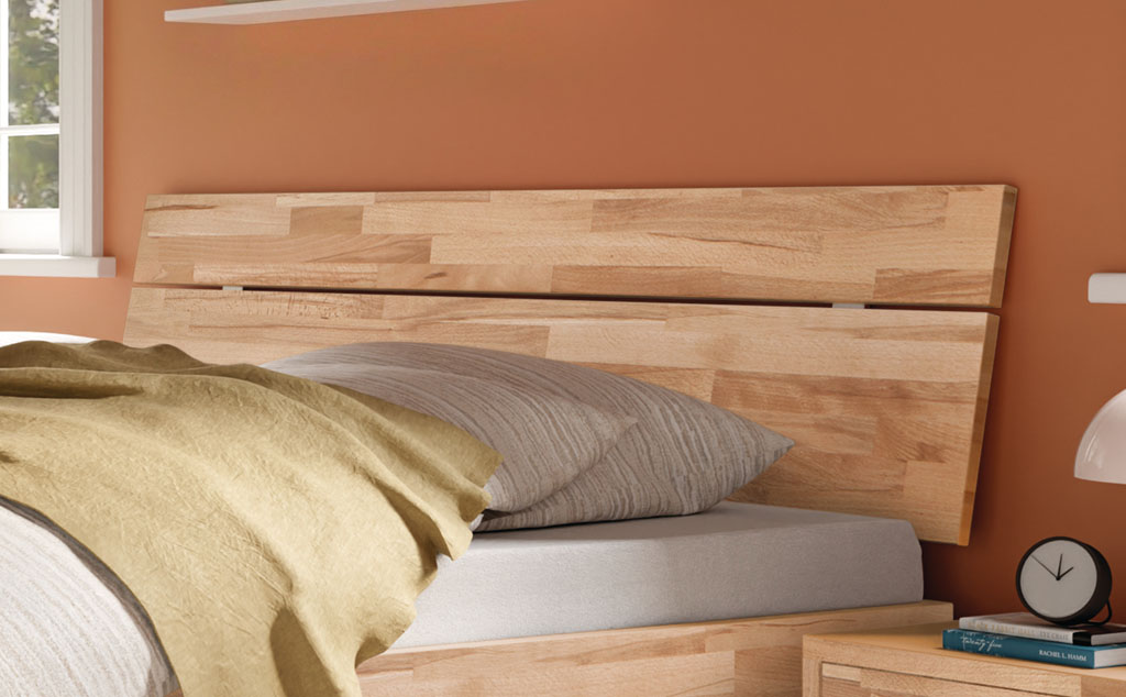 Hasena - Trento Bett Floris | Rahmen Trento 16 | Kopfteil Lino | Füße Nelo | konfigurierbar