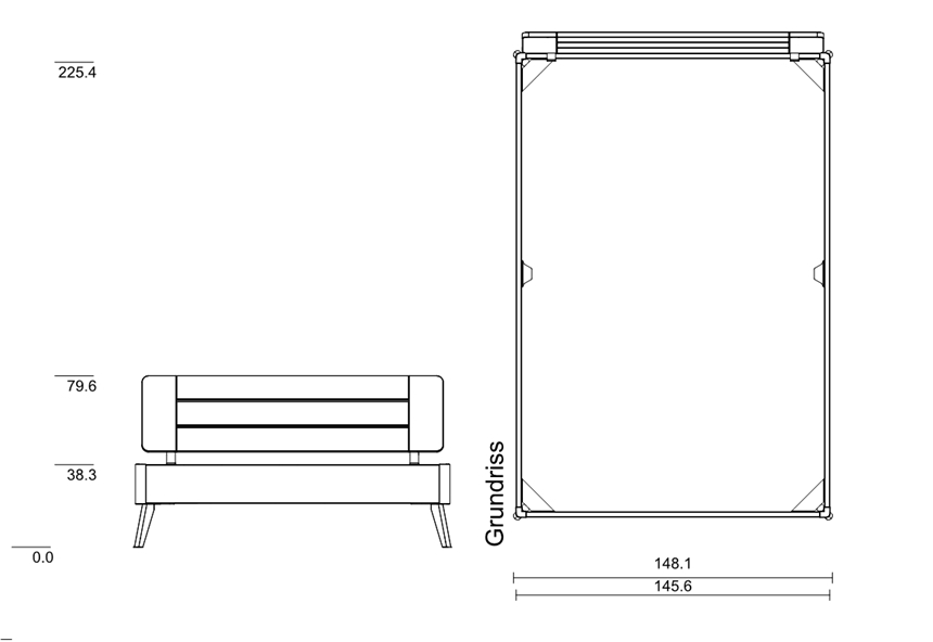 140 x 210 cm