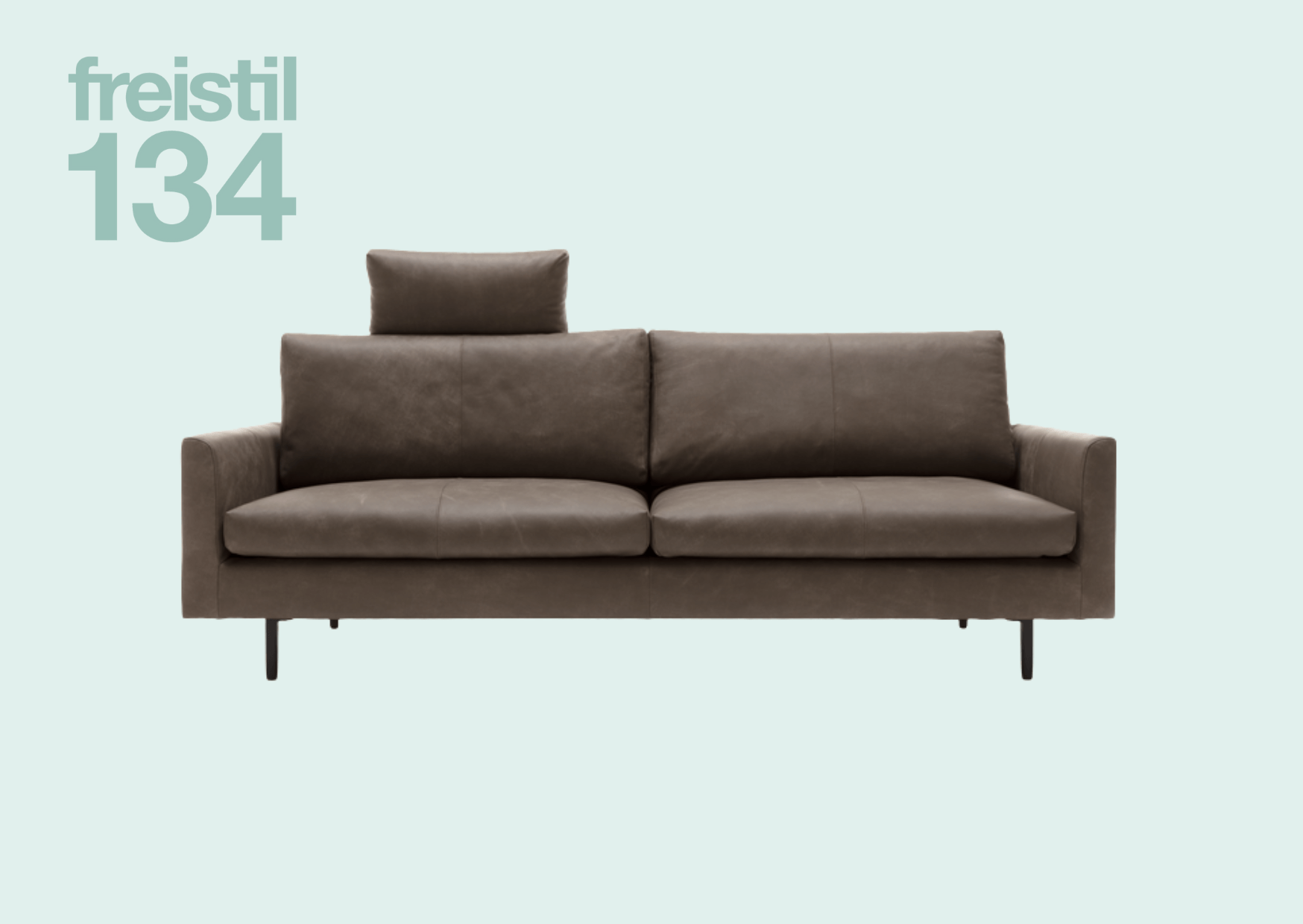 braune Couch aus freistil Kollektion 134