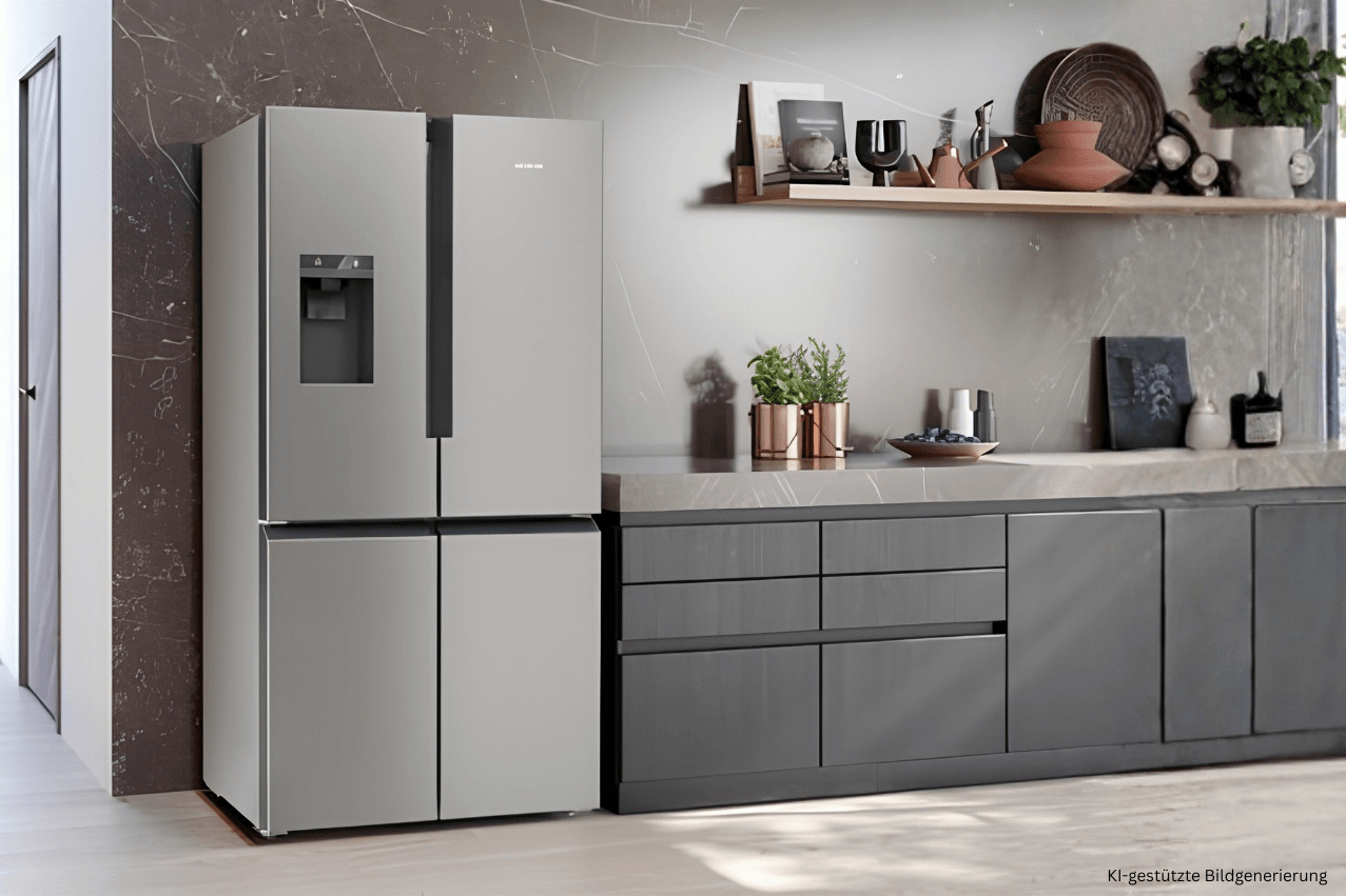 Side by Side Edelstahl Kühlschrank