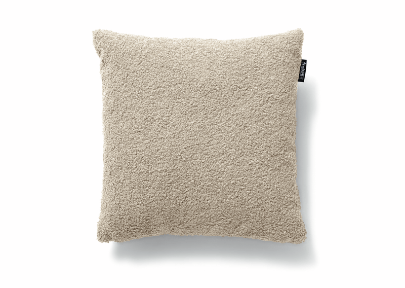 freistil Rolf Benz 173 - Polsterkissen (35 x 35 cm) | Teddy Edition | 6532 steingrau beiges flauschiges Kissen