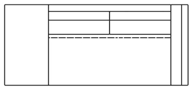Illustration eines Sofaelements vor weißem Hintergrund freistil Rolf Benz 170