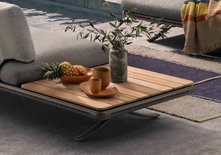 Outdoor Ablage für Rolf Benz Yoko aus Teak