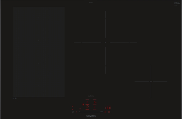 Siemens studioLine EX877HEC1E iQ700 Induktionskochfeld 80 cm Schwarz