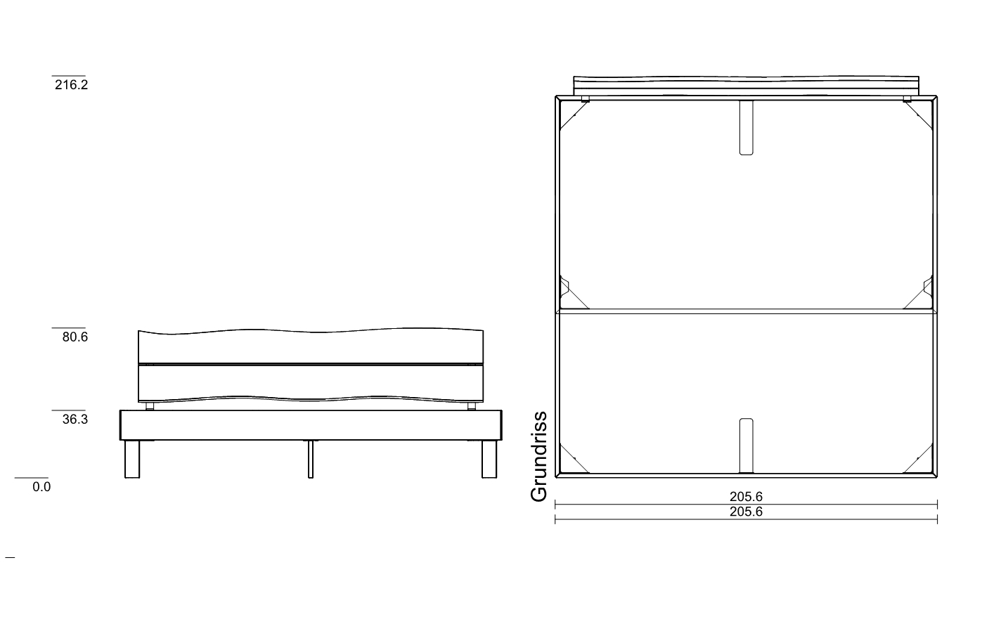 200 x 200 cm