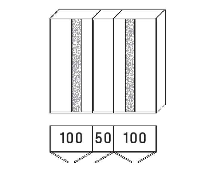 6205 | 5-türig, B 251,9 cm 