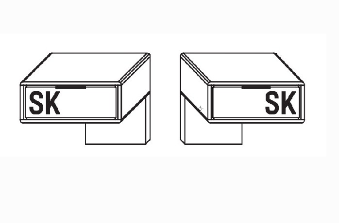 2 x Konsole, 1 Schubkasten | B 55,0 cm 