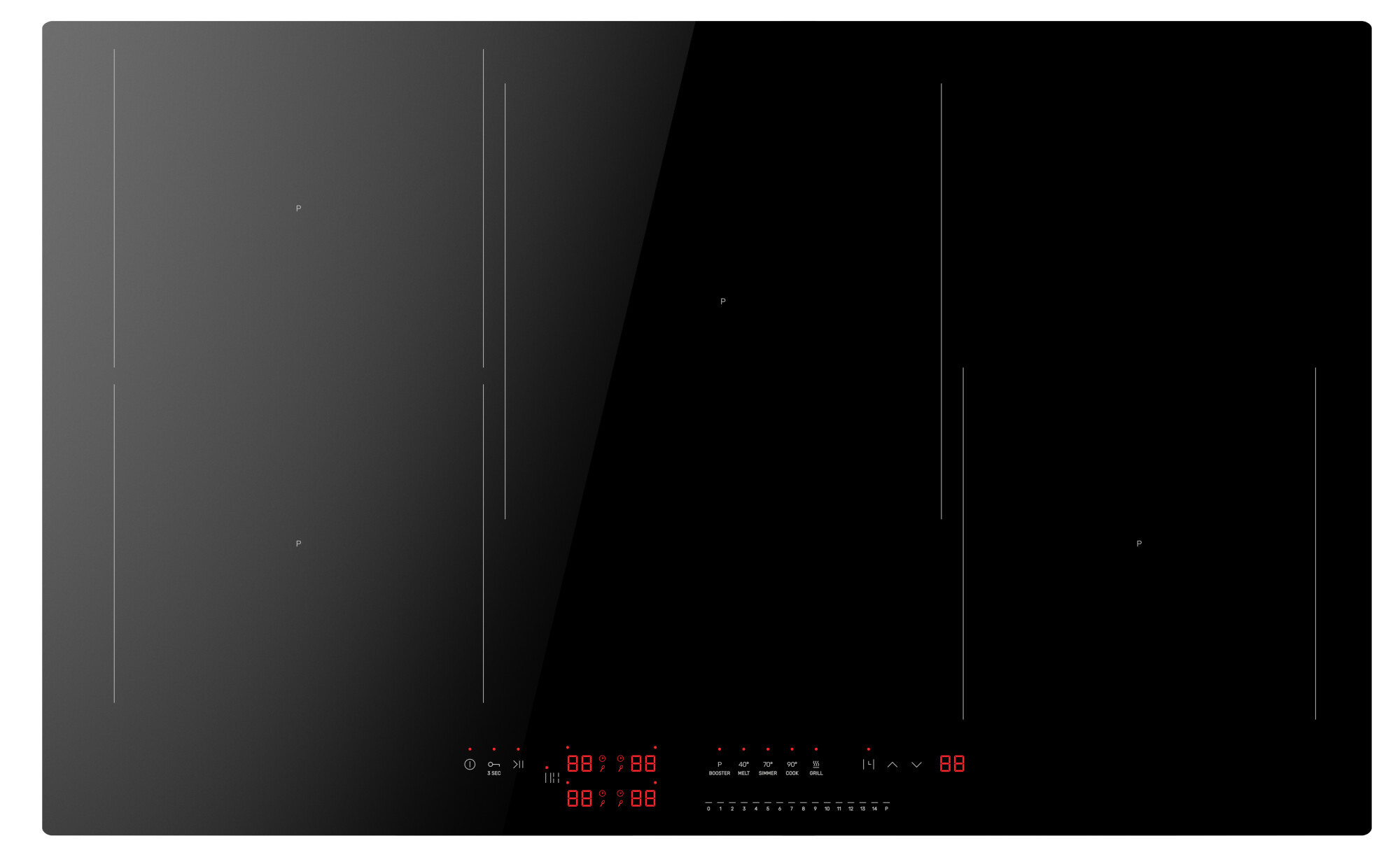 Amica - Induktionskochfeld (autark) (80cm) | KMI 772 680 C