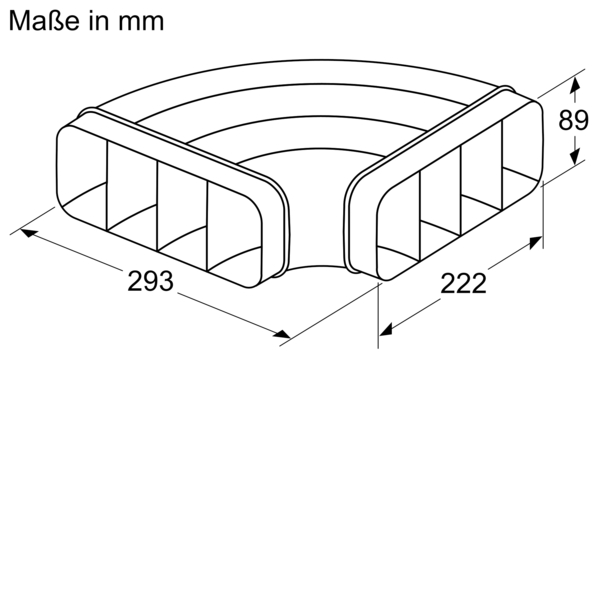 Siemens HZ9VDSB1 Flachkanal 90 ° horizontal