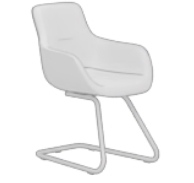 Schwingstuhl illustration grau