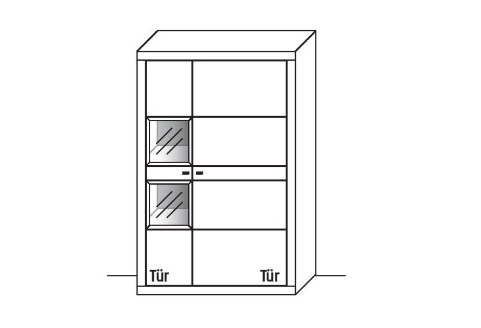 Illustration eines Schrankes vor weißem Hintergrund