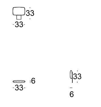 Abbildung einer technischen Zeichnung mit verschiedenen Scharnieren und Maßangaben
