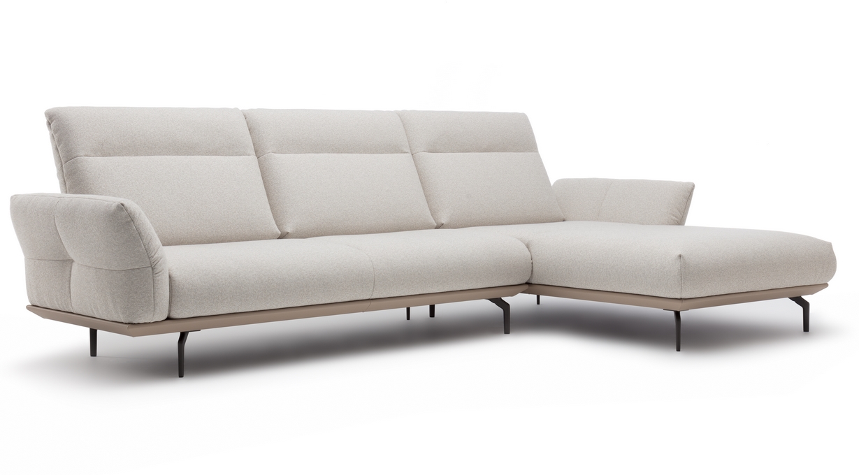 creation by Rolf Benz CR.460 - Sofagarnitur | B 318 cm graues relaxsofa mit holzgestell cr460 creation by rolf benz