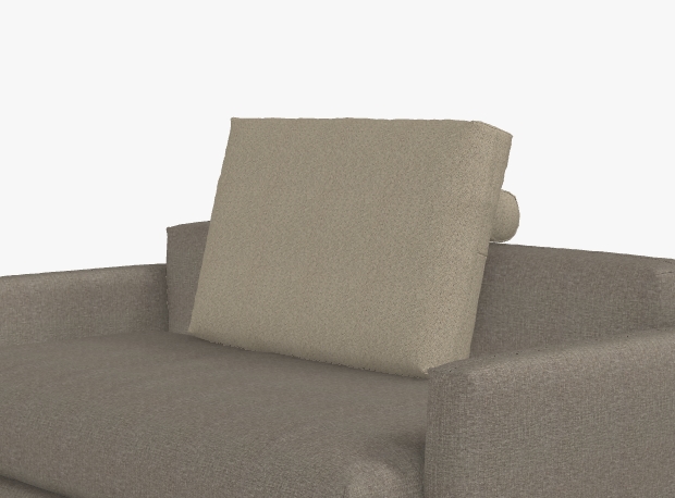 braunes sofa mit rückenkissen mit rolle rolf benz nuvola