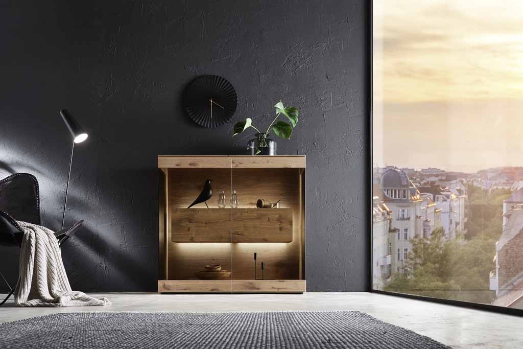 hartmann. Caya | Highboard mit Beleuchtung | HM6139 | B: 127 cm 