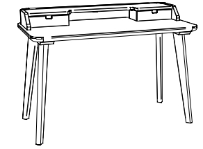 Illustration von einem Sekretär