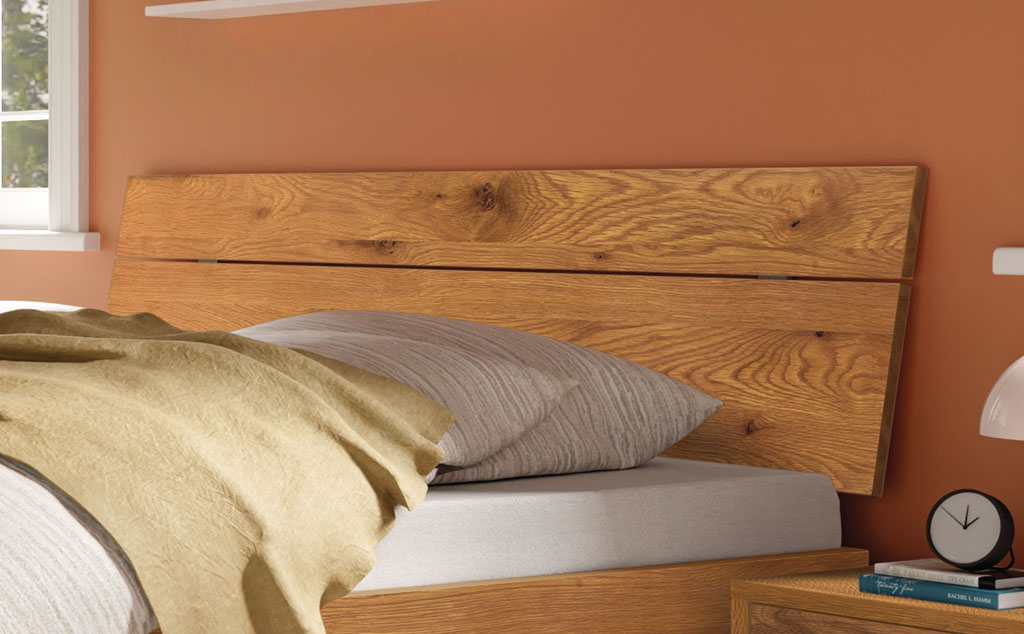 Hasena - Trento Bett Floris | Rahmen Trento 16 | Kopfteil Lino | Füße Nelo | konfigurierbar