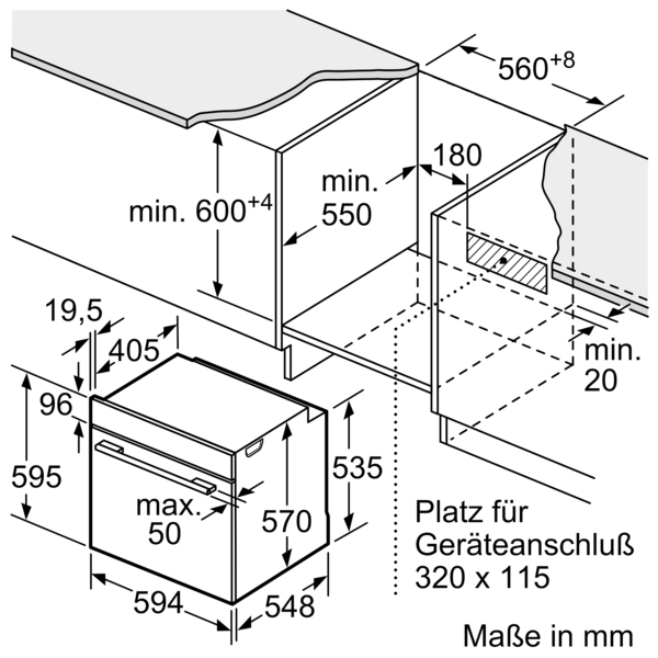Einbauzeichnung HR578GFS7F