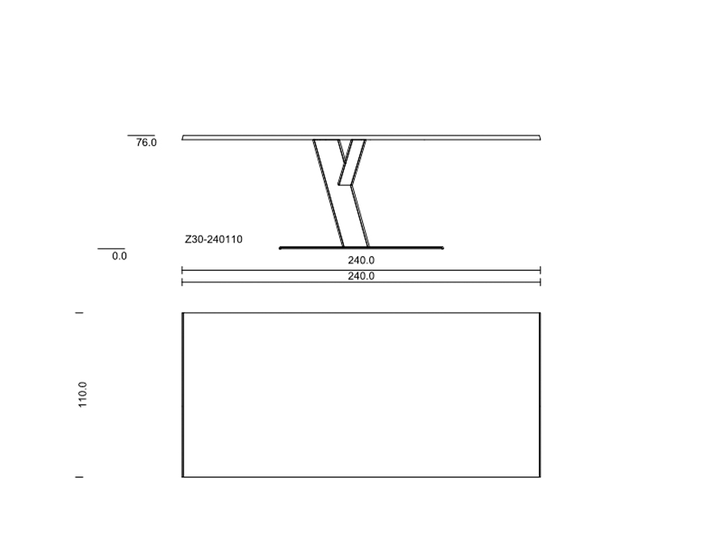 L x B 240,0 x 110,0 cm