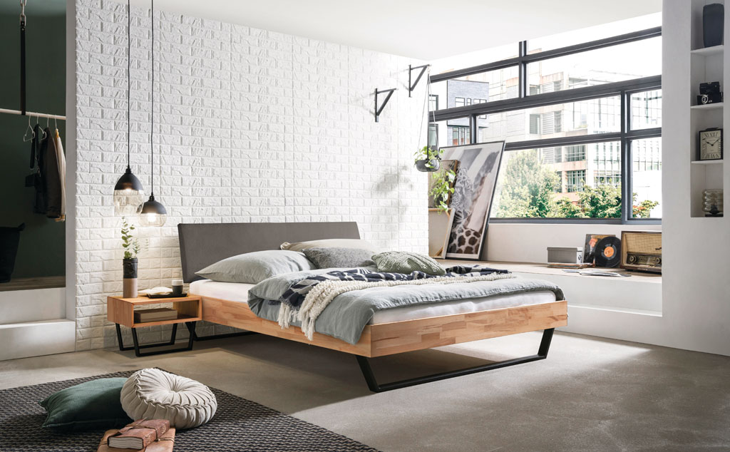 Hasena - Trento Bett Sariano | Rahmen Trento 16 | Kopfteil Lecco | Füße Glyd | konfigurierbar