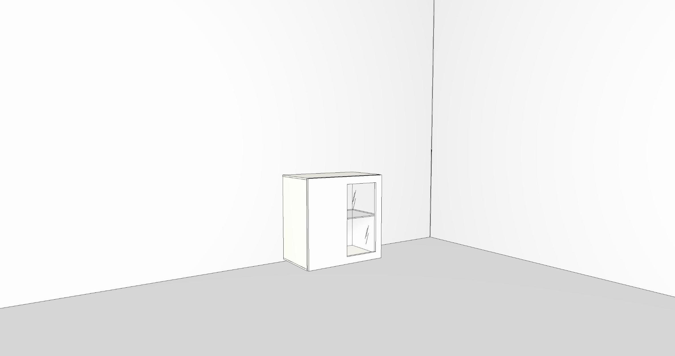 now! by hülsta. vision | Baukasten, 1 Tür mit Klarglas-Ausschnitt | B: 70,5 cm
