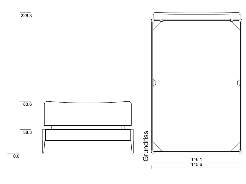 140 x 210 cm