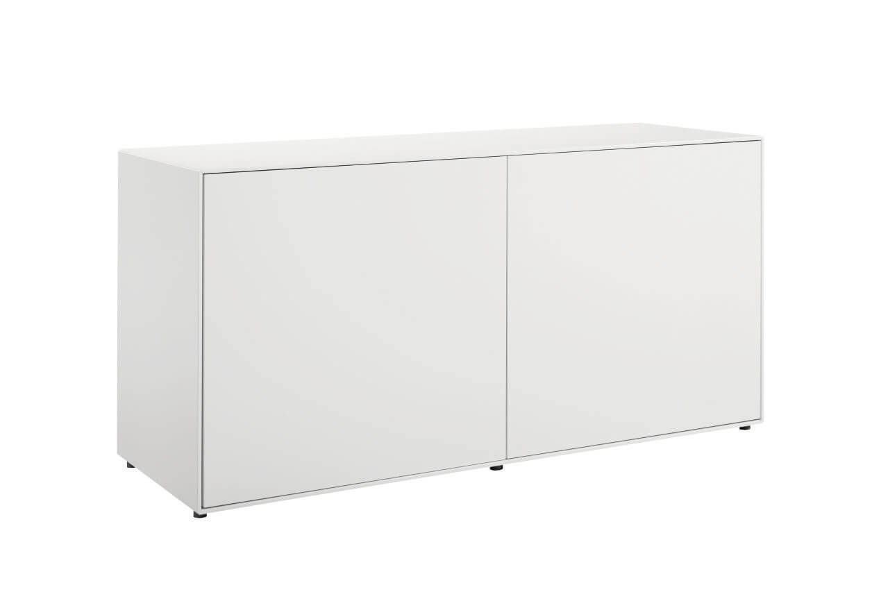 now! by hülsta. easy | Baukasten, 2 Türen | Lack-reinweiß | B: 128 cm | 44133