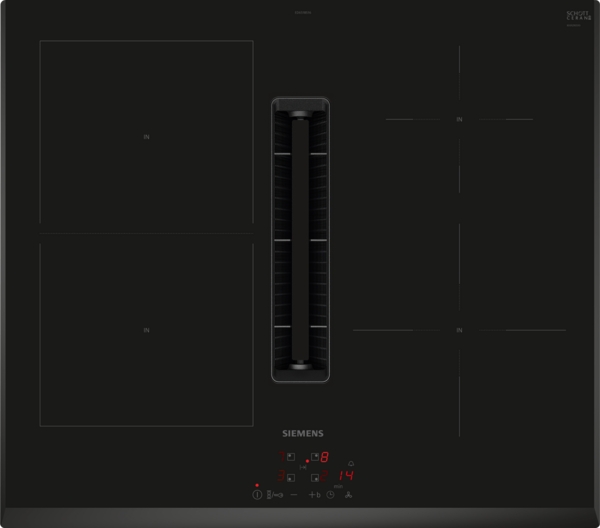 Siemens powerLine ED651BS16E iQ300 Kochfeld mit integriertem Dunstabzug (Induktion) 60 cm Rahmenlos aufliegend