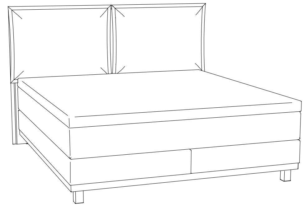 HA.BP.7361 Hasena -  Boxspring PRONTO Zamora | inkl. Matratze und Topper | versch. Größen & Farben konfigurierbar