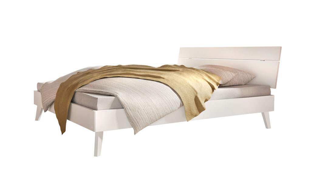 Hasena - Trento Bett Floris | Rahmen Trento 16 | Kopfteil Lino | Füße Nelo | konfigurierbar