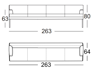 263 cm