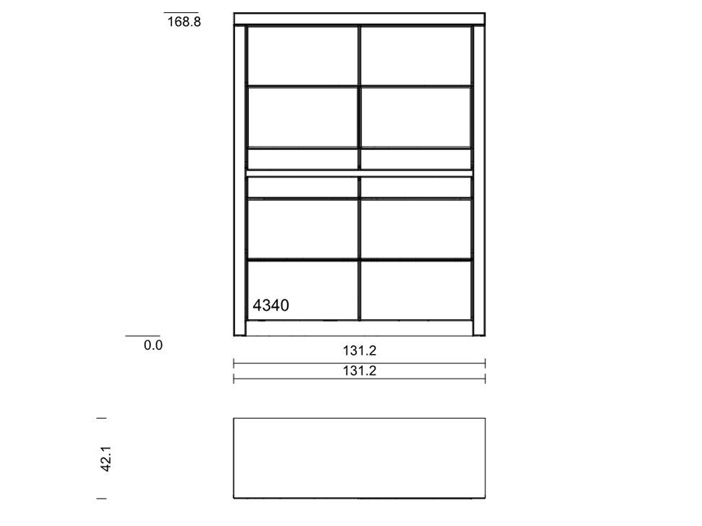 Wöstmann. Soleo 3000 | Schrank | Type 4340 | B: 131,2 cm