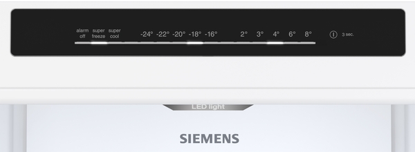 Siemens KG36N2WCF iQ300 Freistehende Kühl-Gefrier-Kombination mit Gefrierbereich unten 186 x 60 cm Weiß 