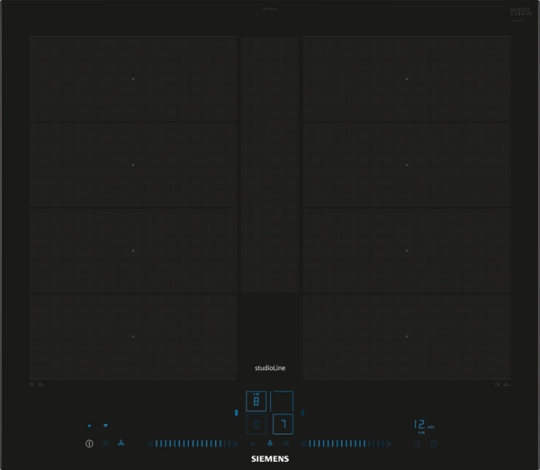 Siemens studioLine EX677NYV6E iQ700 Induktionskochfeld 60 cm Schwarz