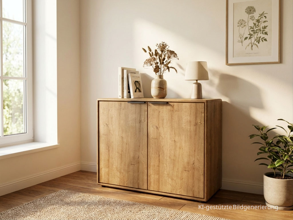 Wöstmann WSM 7100 - Kommode (2950), 2 Türen | B 95,0 cm | Wildeiche massiv