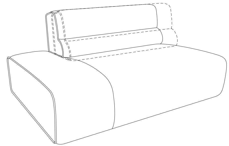 DW.C.D081522/D081523 designwerk Colosseo - 2HT | B: 145 cm | mit Rückenverstellung | D081522/D081523