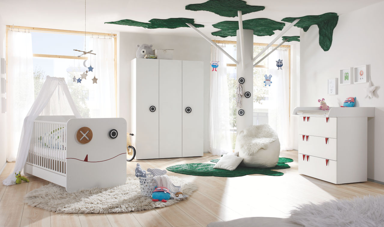 now! by hülsta. minimo | Baby- Kinderzimmer in Schneeweiß  | Vorzugskombination