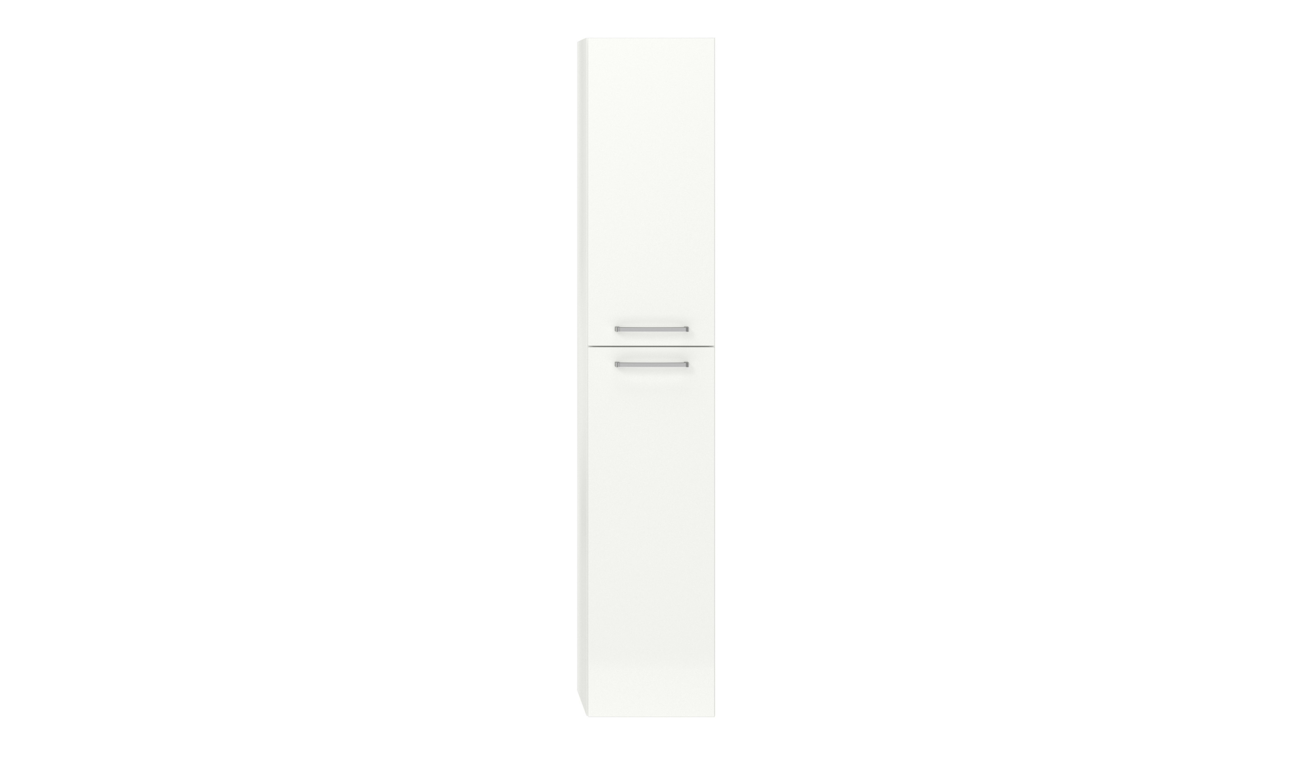  Badschrank weiß mit zwei Türen nobilia