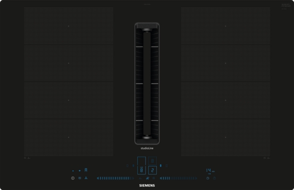 LAGERGERÄT Siemens studioLine EX807NX68E iQ700 Kochfeld mit integriertem Dunstabzug (Induktion) 80 cm flächenbündig (integriert)