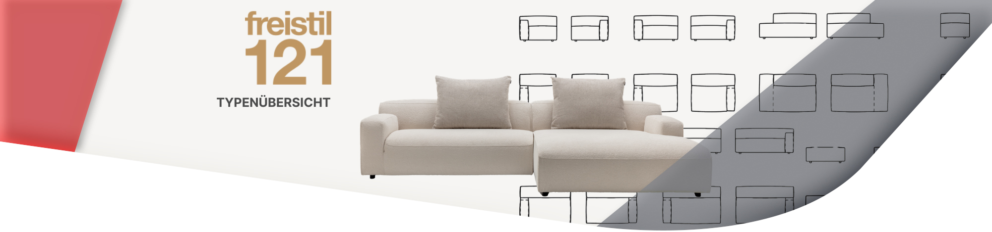 Header mit einer Couch und im Hintergrund Bleistiftzeichnungen von Einzelteilen